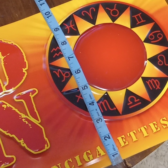 Red sun Old tin sign astrological sighns sun - Picture 6 of 6